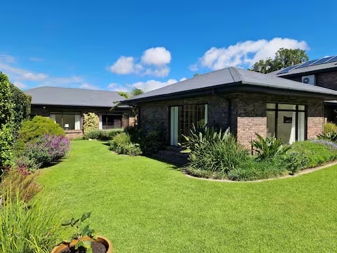 Exterior and manicured garden